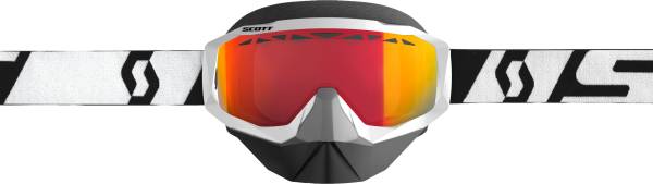 SCOTT - GOGGLE SPLIT OTG SNOW WHITE/BLACK W/RED CHROME LENS - Image 1