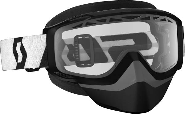 SCOTT - GOGGLE SPLIT OTG SNOW BLACK W/CLEAR LENS - Image 1