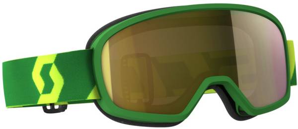 SCOTT - BUZZ PRO GOGGLE GREEN/YELLOW W/GOLD CHROME LENS - Image 1