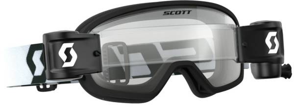 SCOTT - YOUTH BUZZ WFS GOGGLE BLACK/WHITE W/CLEAR LENS - Image 1