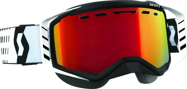 SCOTT - GOGGLE PROSPECT SNOW BLACK/WHITE W/RED CHROME - Image 1