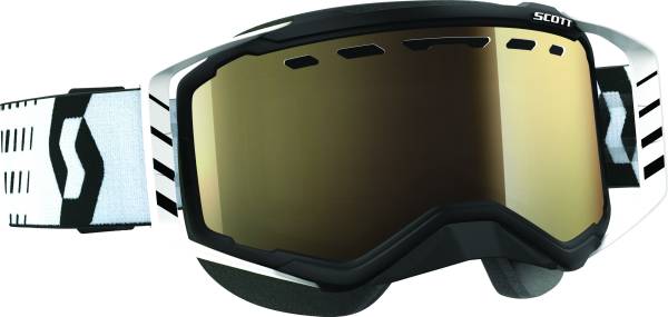 SCOTT - GOGGLE PROSPECT SNOW BLK/WHT L/S BRONZ CHROME LENS - Image 1