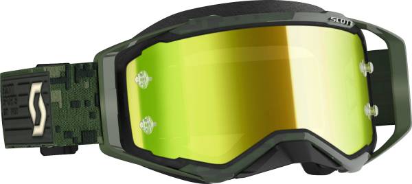 SCOTT - GOGGLE PROSPECT SR MILITARY KHAKI GREEN YELLOW CHROME LENS - Image 1