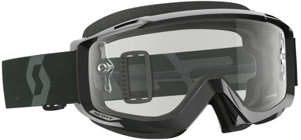 SCOTT - SPLIT OTG GOGGLE BLACK/WHITE W/CLEAR WORKS LENS - Image 1