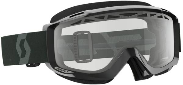 SCOTT - SPLIT OTG ENDURO GOGGLE BLACK/WHITE W/GREY LENS - Image 1