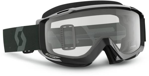 SCOTT - SPLIT OTG SAND/DUST GOGGLE BLACK/WHITE W/GREY LENS - Image 1