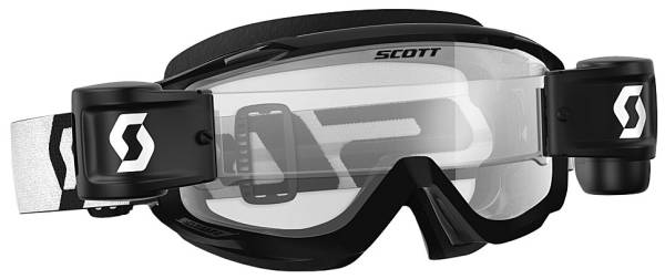 SCOTT - SPLIT OTG WFS GOGGLE BLACK/WHITE W/CLEAR LENS - Image 1