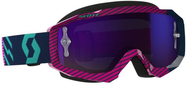 SCOTT - HUSTLE GOGGLE BLUE/PINK W/PURPLE CHROME LENS - Image 1