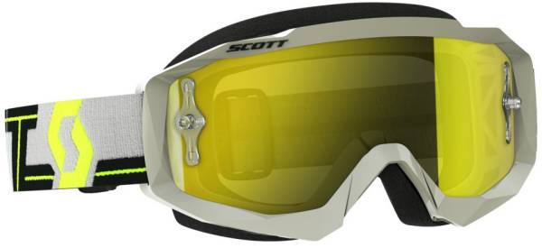 SCOTT - HUSTLE GOGGLE GREY/YELLOW W/YELLOW CHROME LENS - Image 1