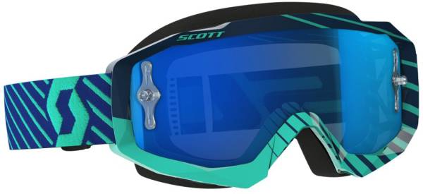 SCOTT - HUSTLE GOGGLE BLUE/TEAL W/ELECTRIC BLUE CHROME LENS - Image 1