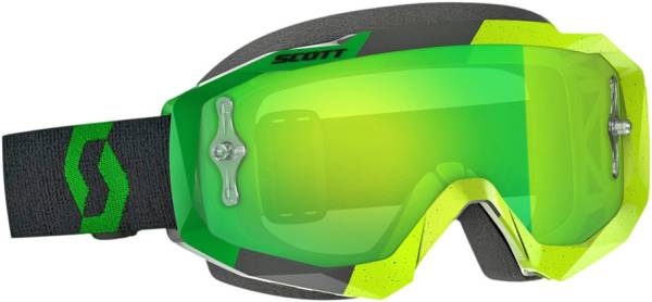 SCOTT - HUSTLE GOGGLE YELLOW/GREEN W/GREEN CHROME WORKS - Image 1