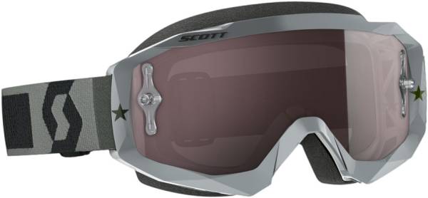 SCOTT - HUSTLE GOGGLE GREY W/SILVER CHROME WORKS - Image 1