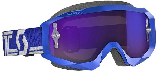 SCOTT - HUSTLE GOGGLE X BLUE/WHITE W/PURPLE CHROME WORKS - Image 1