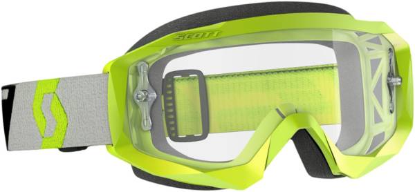 SCOTT - HUSTLE GOGGLE X YELLOW/GREY W/CLEAR WORKS - Image 1