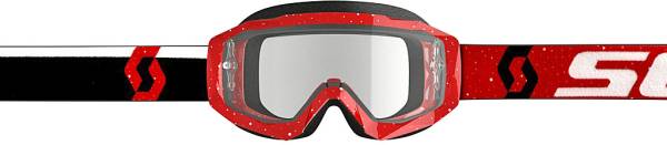 SCOTT - HUSTLE GOGGLE X RED/WHITE W/CLEAR WORKS - Image 1