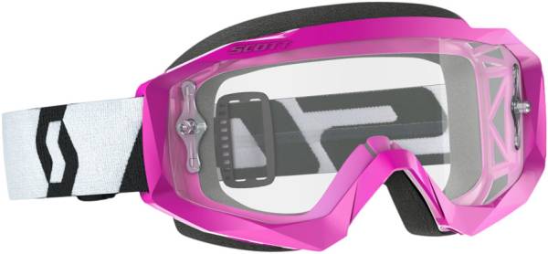 SCOTT - HUSTLE GOGGLE X PINK/BLACK W/CLEAR WORKS - Image 1