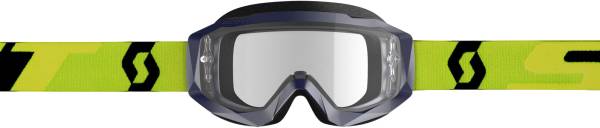 SCOTT - HUSTLE GOGGLE X YELLOW/BLUE W/CLEAR WORKS - Image 1