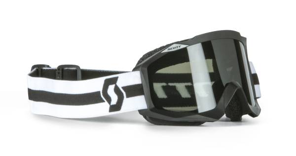 SCOTT - HUSTLE AQUA GOGGLE BLACK WITH DARK GREY LENS - Image 1