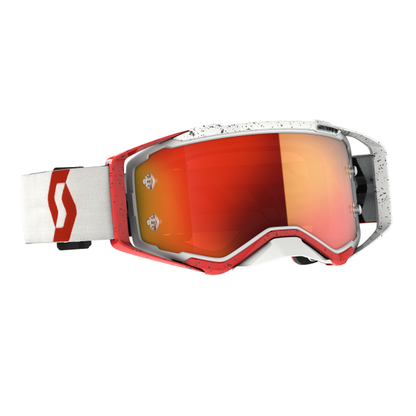 SCOTT - PROSPECT GOGGLE RED/WHITE ORANGE CHROME WORKS LENS - Image 1