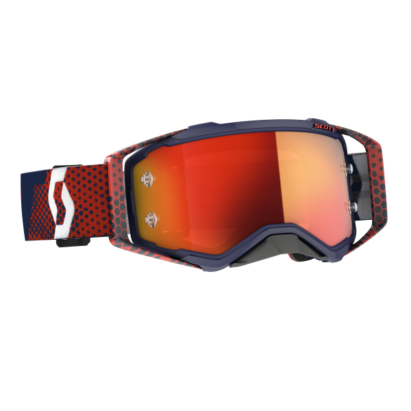 SCOTT - PROSPECT GOGGLE RED/BLUE ORANGE CHROME WORKS LENS - Image 1