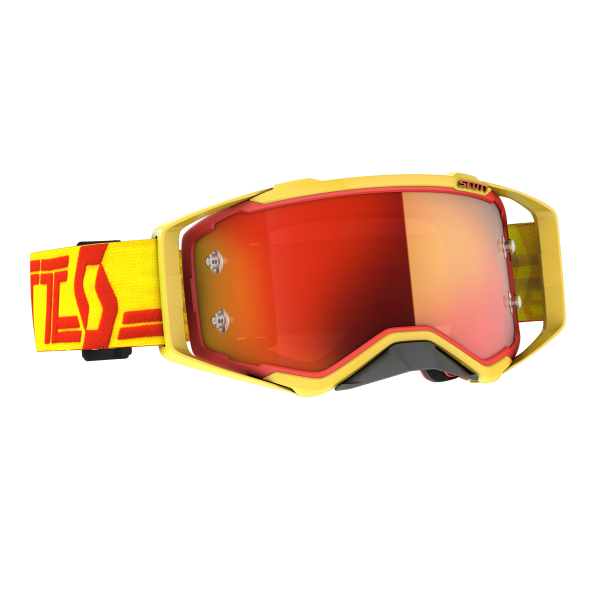 SCOTT - PROSPECT GOGGLE YELLOW/RED ORANGE CHROME WORKS LENS - Image 1