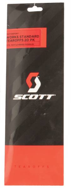 SCOTT - HUSTLE GOGGLE WORKS STANDARD TEAROFFS 20/PK - Image 1