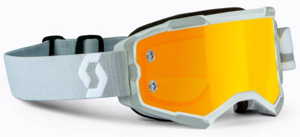 SCOTT - FURY GOGGLE WHITE/GREY ORANGE CHROME WORKS - Image 1