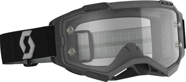 SCOTT - FURY GOGGLE BLACK/GREY CLEAR WORKS LENS - Image 1