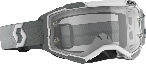 SCOTT - FURY GOGGLE WHITE/GREY CLEAR WORKS LENS - Image 1