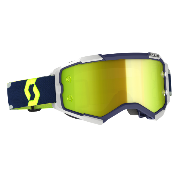 SCOTT - FURY GOGGLE BLUE/GREY YELLOW CHROME WORKS LENS - Image 1