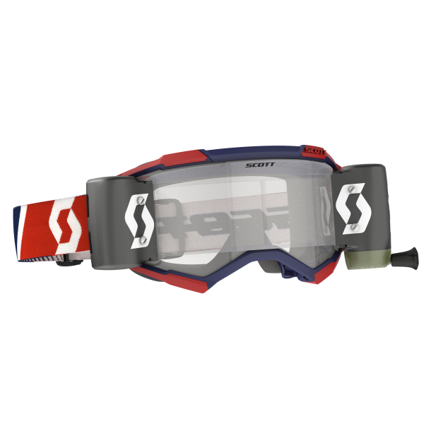 SCOTT - FURY GOGGLE WFS RED/BLUE CLEAR WORKS LENS - Image 1