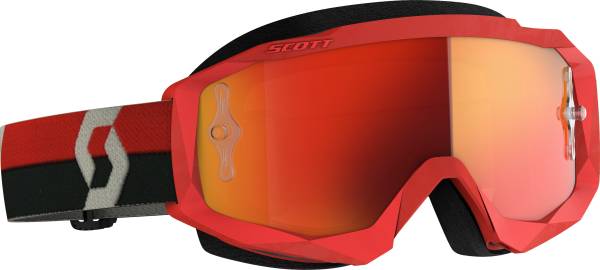 SCOTT - HUSTLE X MX GOGGLE RED/GREY ORANGE CHROME WORKS - Image 1