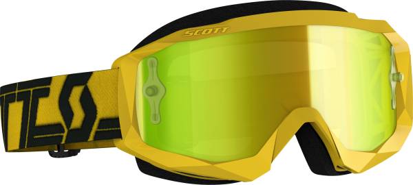 SCOTT - HUSTLE X MX GOGGLE YELLOW/BLK YELLOW CHROME WORKS - Image 1