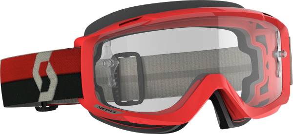 SCOTT - SPLIT OTG GOGGLE RED/GREY CLEAR WORKS - Image 1