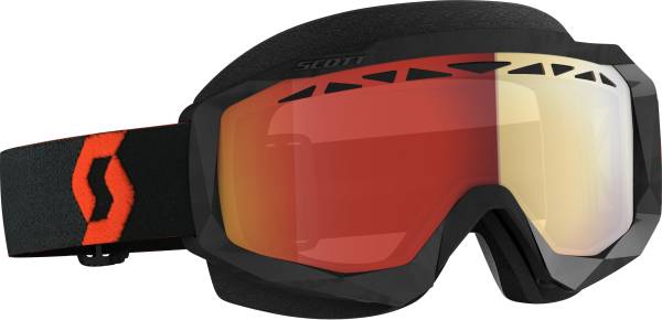 SCOTT - HUSTLE X SNWCRS GOGGLE ORG/BLK ENHANCER RED CHROME - Image 1