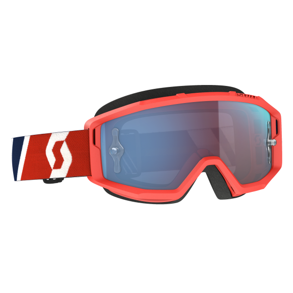 SCOTT - PRIMAL GOGGLE RED/BLUE BLUE CHROME WORKS LENS - Image 1