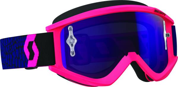 SCOTT - RECOIL XI GOGGLE PINK W/PURPLE CHROME LENS - Image 1