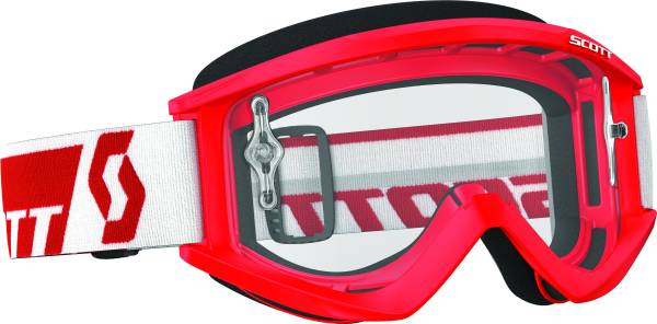 SCOTT - RECOIL XI GOGGLE RED W/CLEAR LENS - Image 1