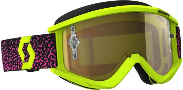 SCOTT - RECOIL XI GOGGLE YELLOW/PINK W/GOLD CHROME LENS - Image 1