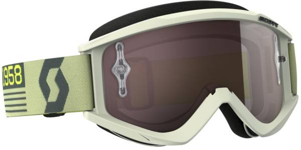 SCOTT - RECOIL XI GOGGLE BEIGE/BROWN W/SILVER CHROME LENS - Image 1