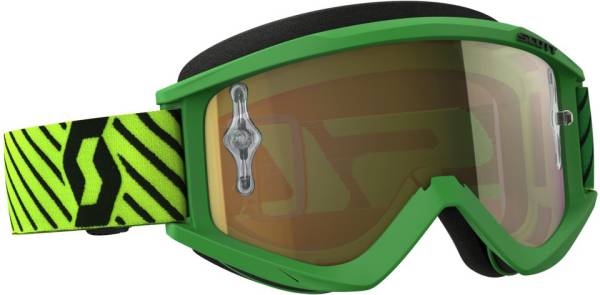 SCOTT - RECOIL XI GOGGLE GREEN/YELLOW W/GOLD CHROME LENS - Image 1