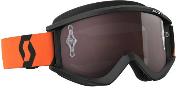 SCOTT - RECOIL XI GOGGLE BLACK/ORANGE W/SILVER CHROME LENS - Image 1