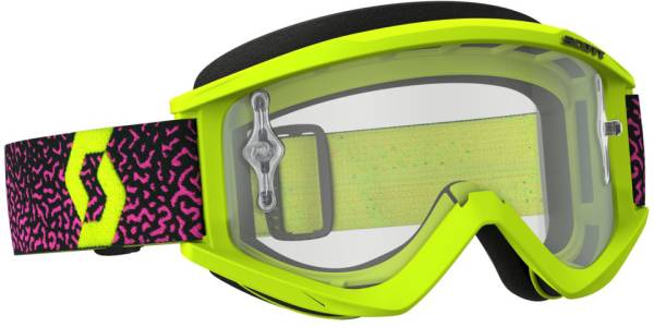 SCOTT - RECOIL XI GOGGLE YELLOW/PINK W/CLEAR WORKS LENS - Image 1