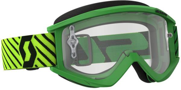 SCOTT - RECOIL XI GOGGLE GREEN/YELLOW W/CLEAR WORKS LENS - Image 1