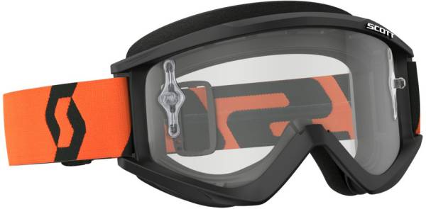 SCOTT - RECOIL XI GOGGLE BLACK/ORANGE W/CLEAR WORKS LENS - Image 1