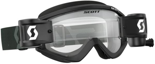 SCOTT - RECOIL XI WFS GOGGLE BLACK/WHITE W/CLEAR LENS - Image 1