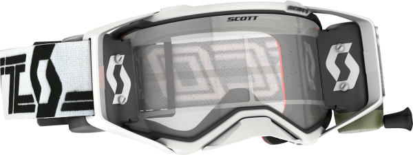 SCOTT - PROSPECT GOGGLE SUPER WFS WHITE/BLACK W/CLEAR WORKS - Image 1