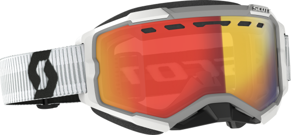 SCOTT - FURY GOGGLE SNOW CROSS LS WHITE W/RED CHROME - Image 1