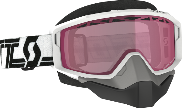 SCOTT - PRIMAL GOGGLE SNOW CROSS WHITE/BLACK W/ROSE - Image 1