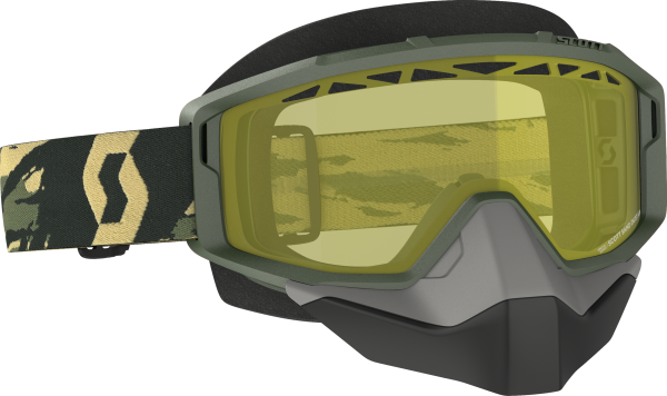 SCOTT - PRIMAL GOGGLE SNOW CROSS CAMO KAHKI W/YELLOW - Image 1